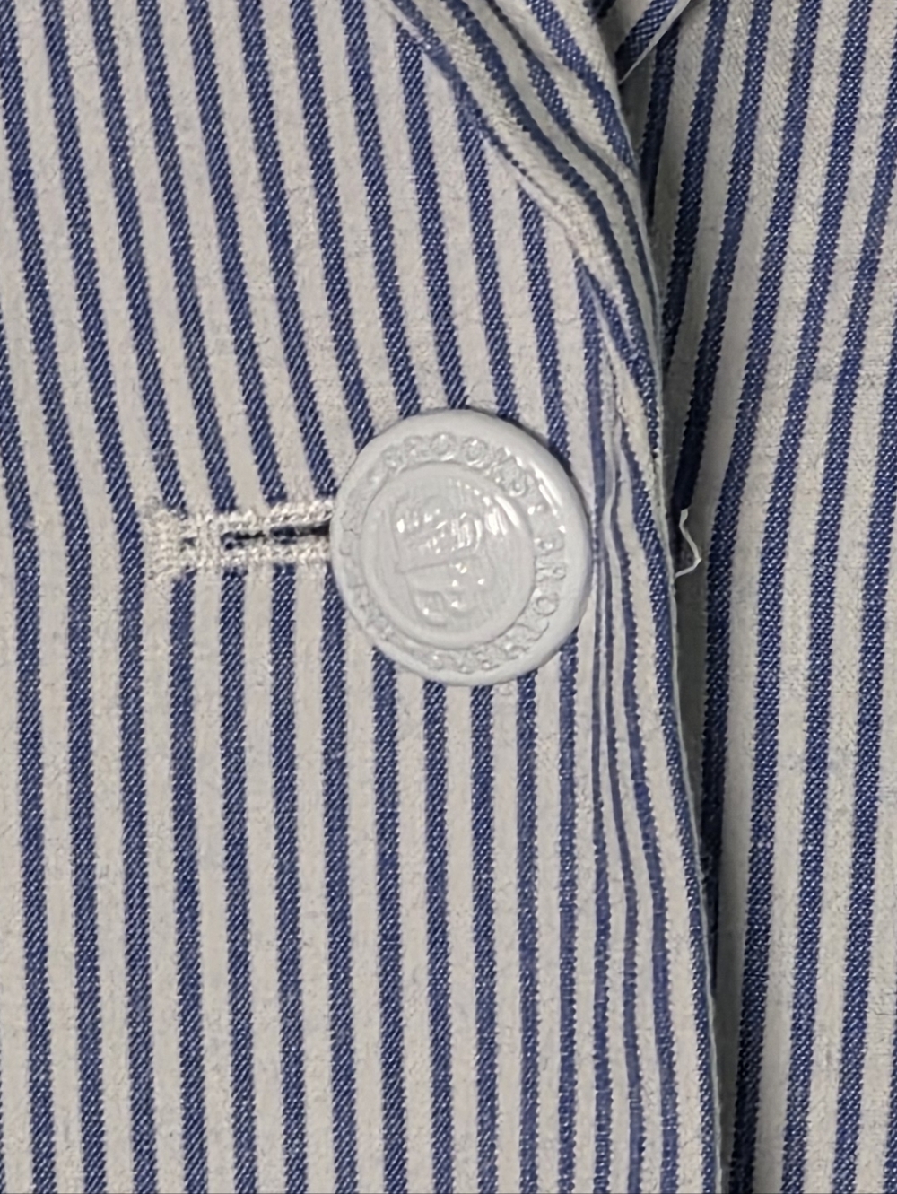 Brooks Brothers NWT Seersucker Suit 14P Blue White Stripe - Picture 4 of 11